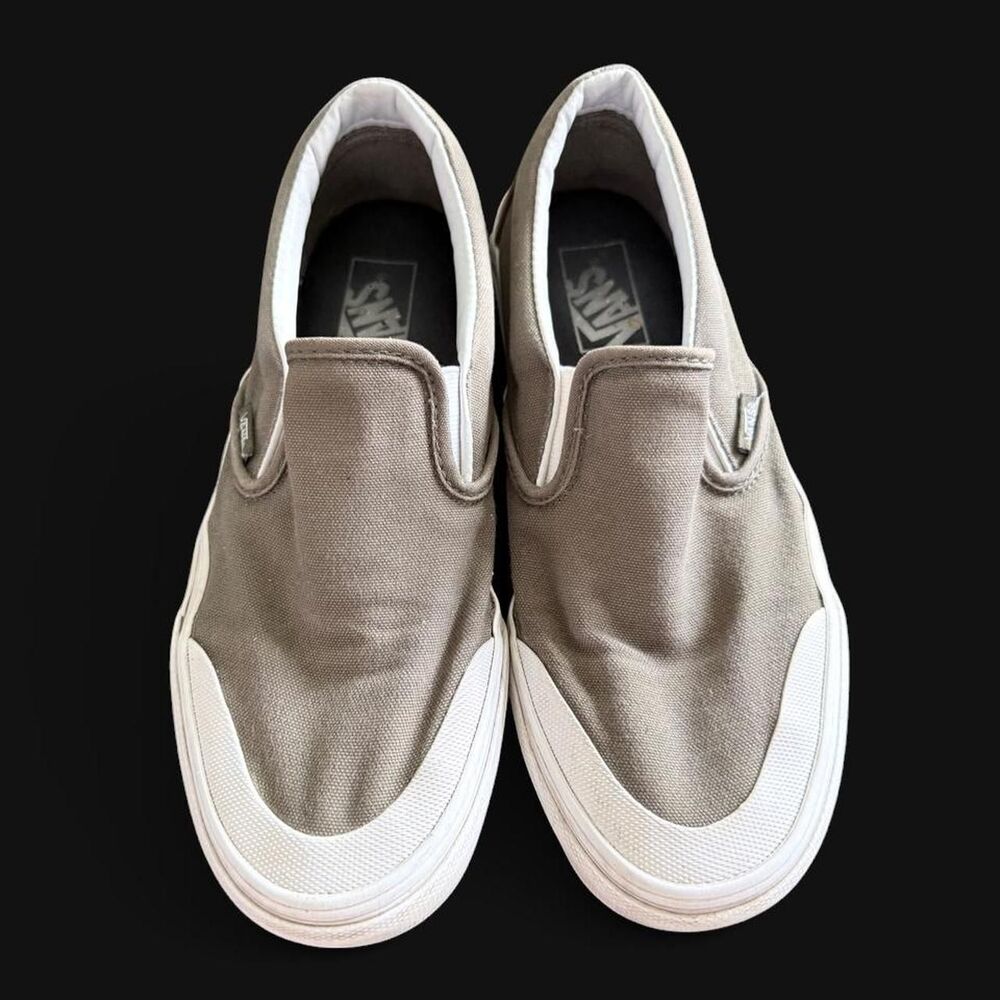 Vans Women's Khaki and Grey Trainers